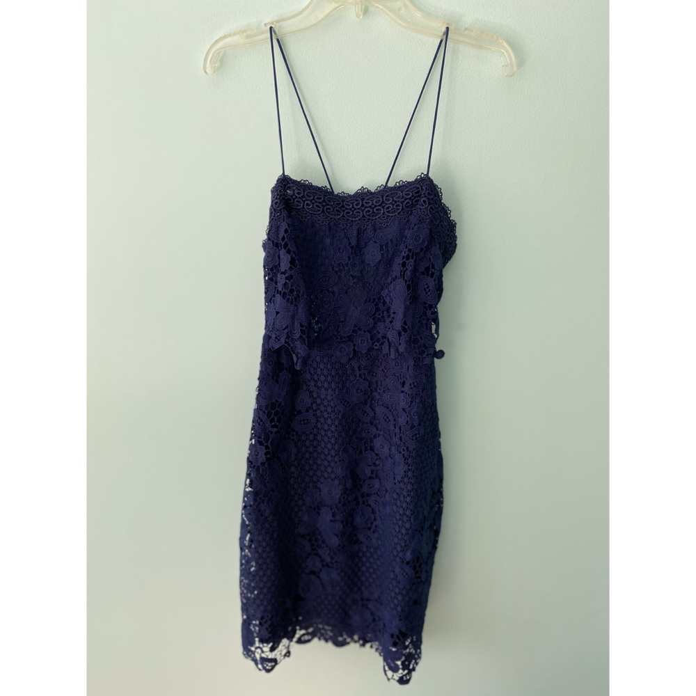 Navy lace dress